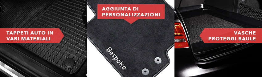 Alfa Romeo Tappetini in Velluto Nero Cuciture Rosse 4 Bottoni Originali  Giulietta : : Auto e Moto